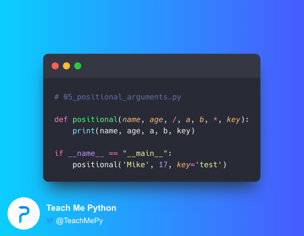 - Teach Me Python