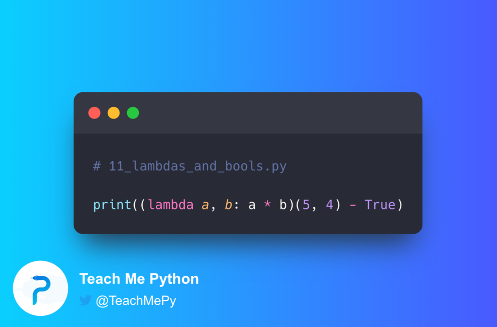 - Teach Me Python
