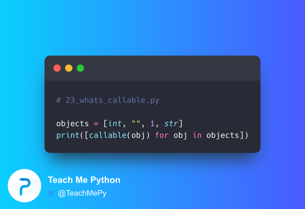 - Teach Me Python