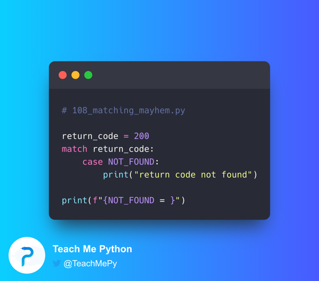 - Teach Me Python