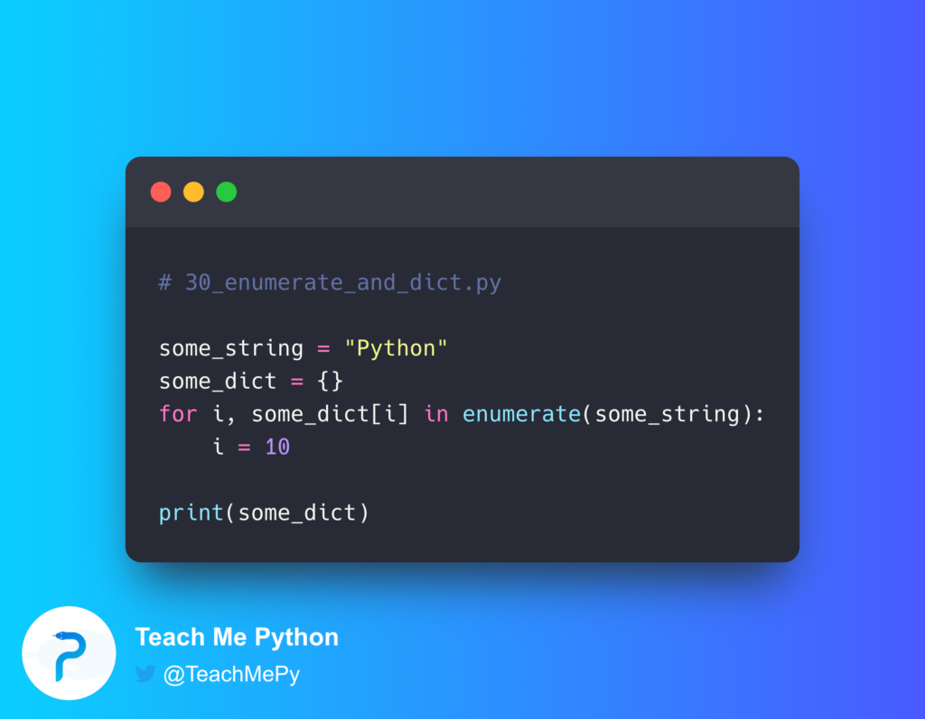 - Teach Me Python