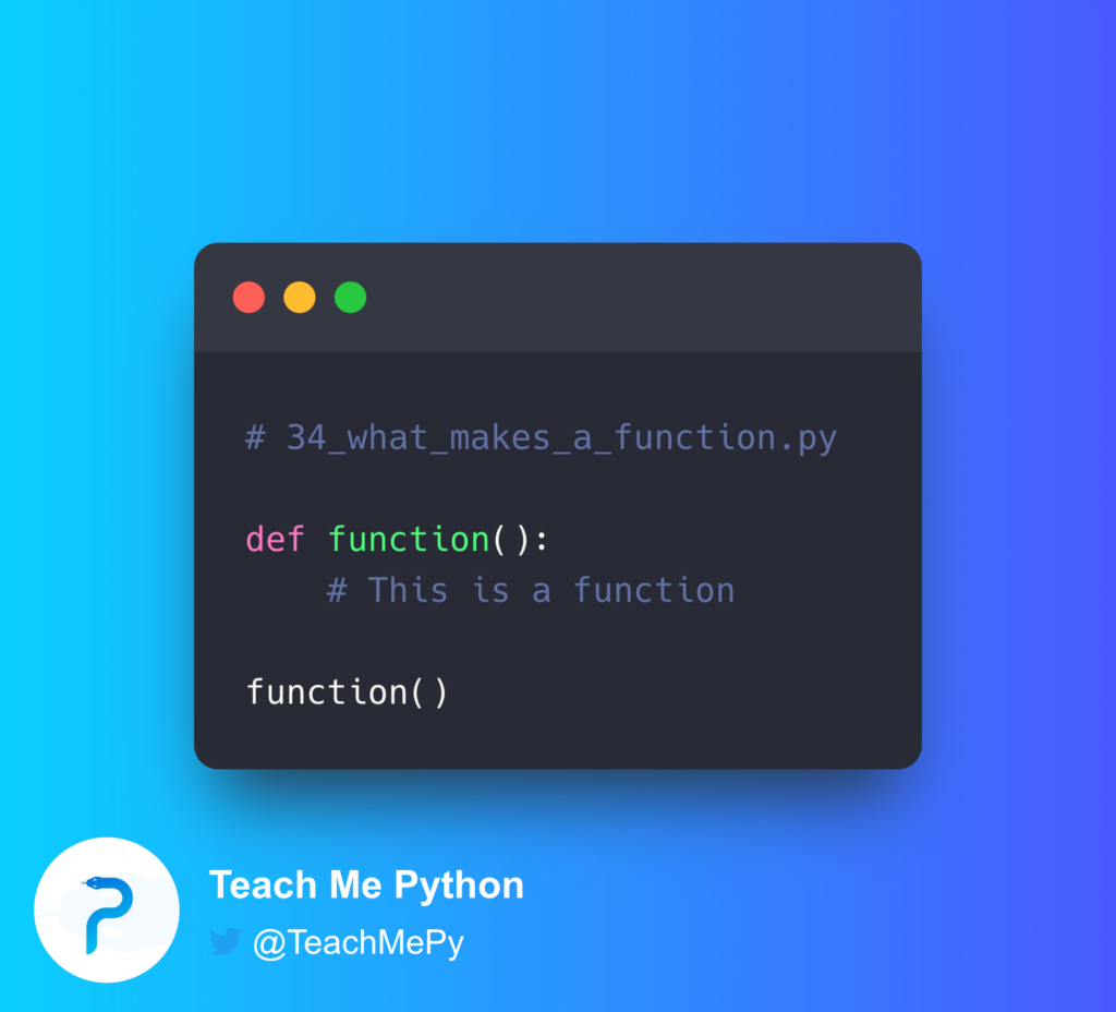 - Teach Me Python