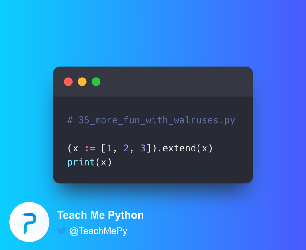 - Teach Me Python