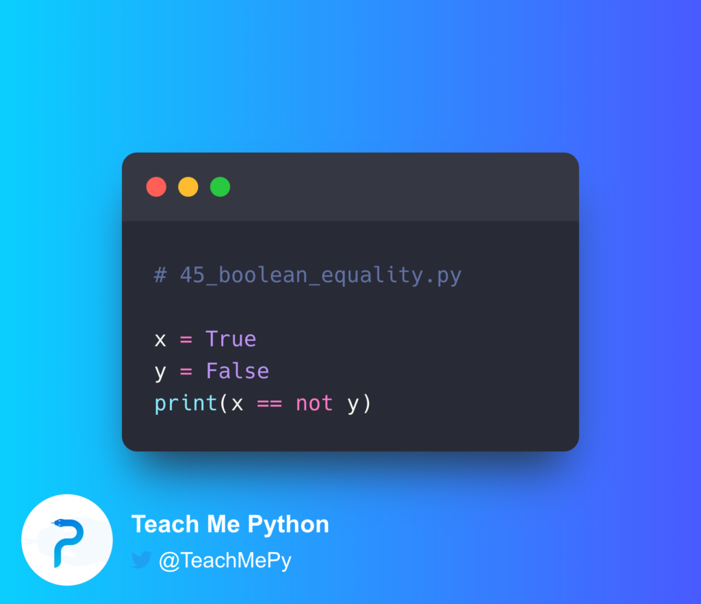 - Teach Me Python