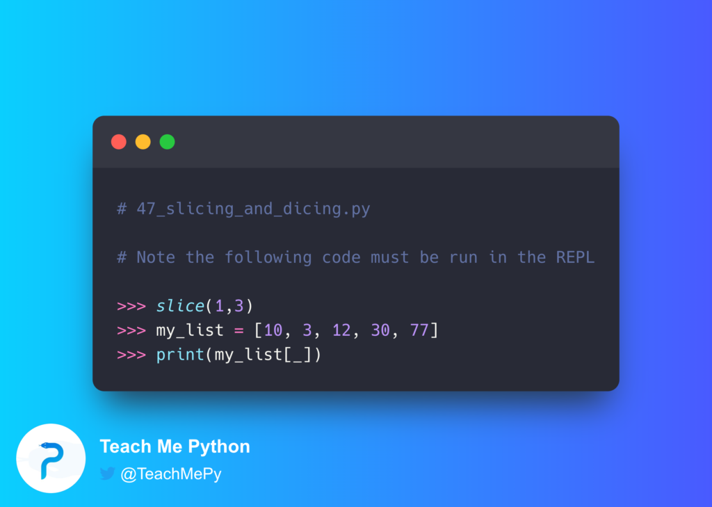 - Teach Me Python