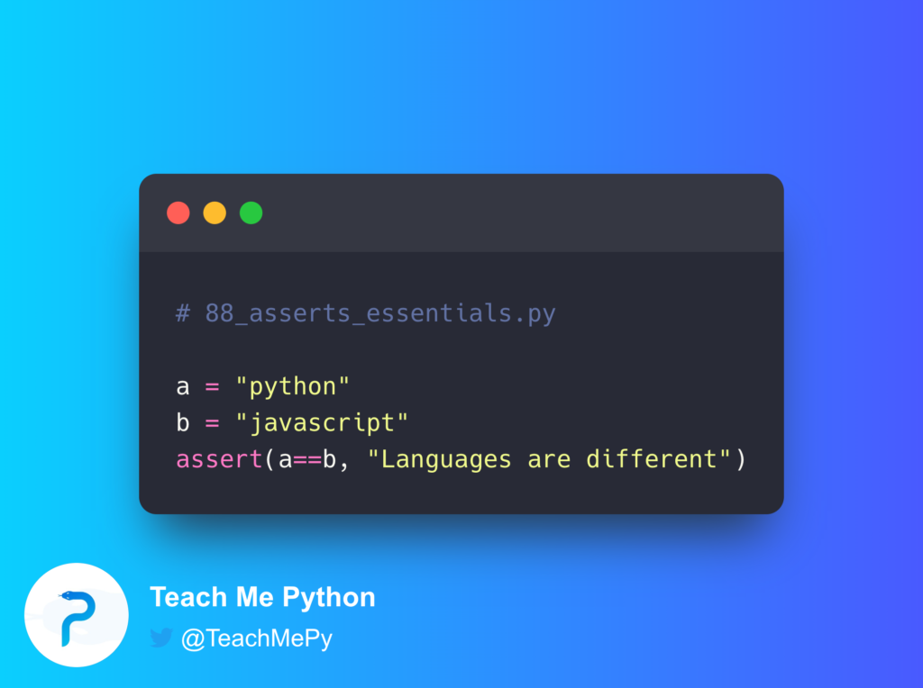 - Teach Me Python