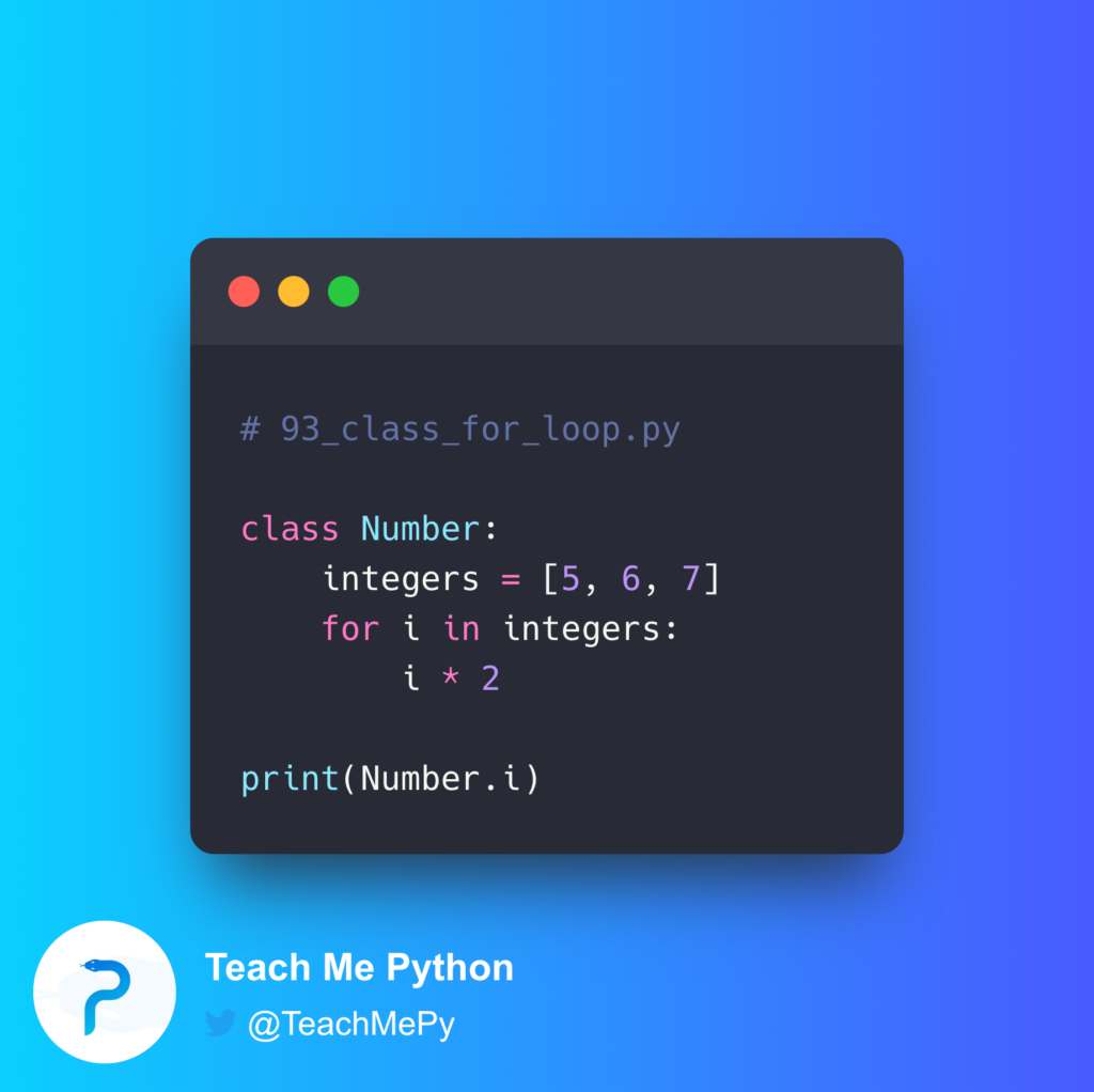 - Teach Me Python