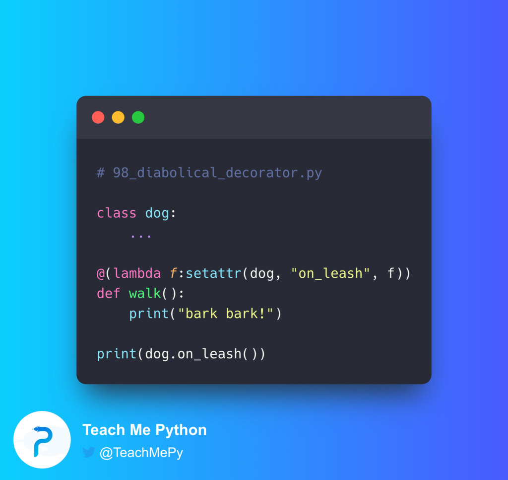- Teach Me Python